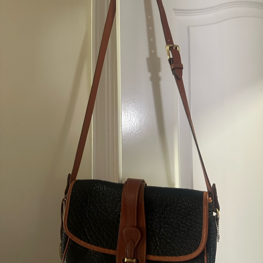 Dooney & Bourke Black and Brown Crossbody Bag